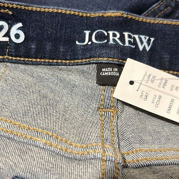 J. Crew cc548 Mid-rise slim jean in 2003 super-stretch NWT size 26 - Picture 9 of 12